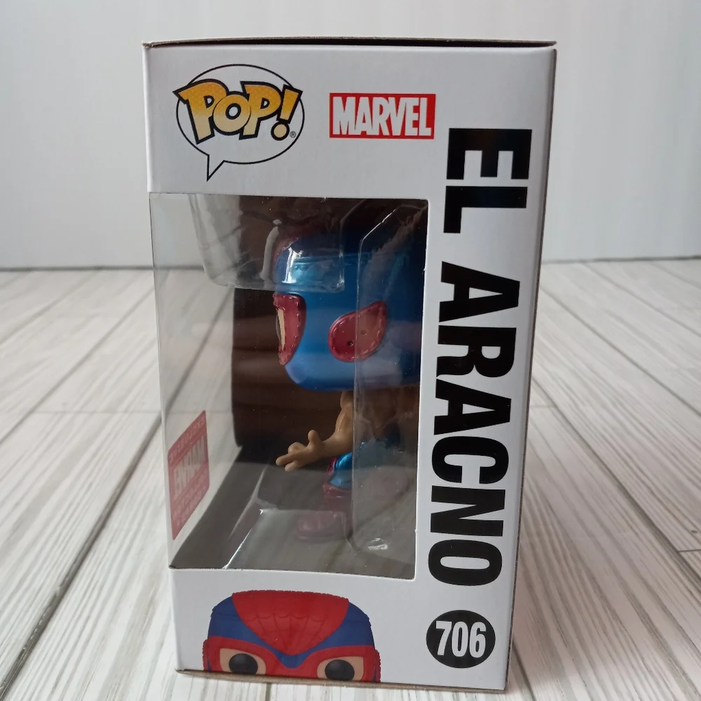 Marvel Lucha Libre El Aracno #706 Spiderman Bobble Head Funko Pop